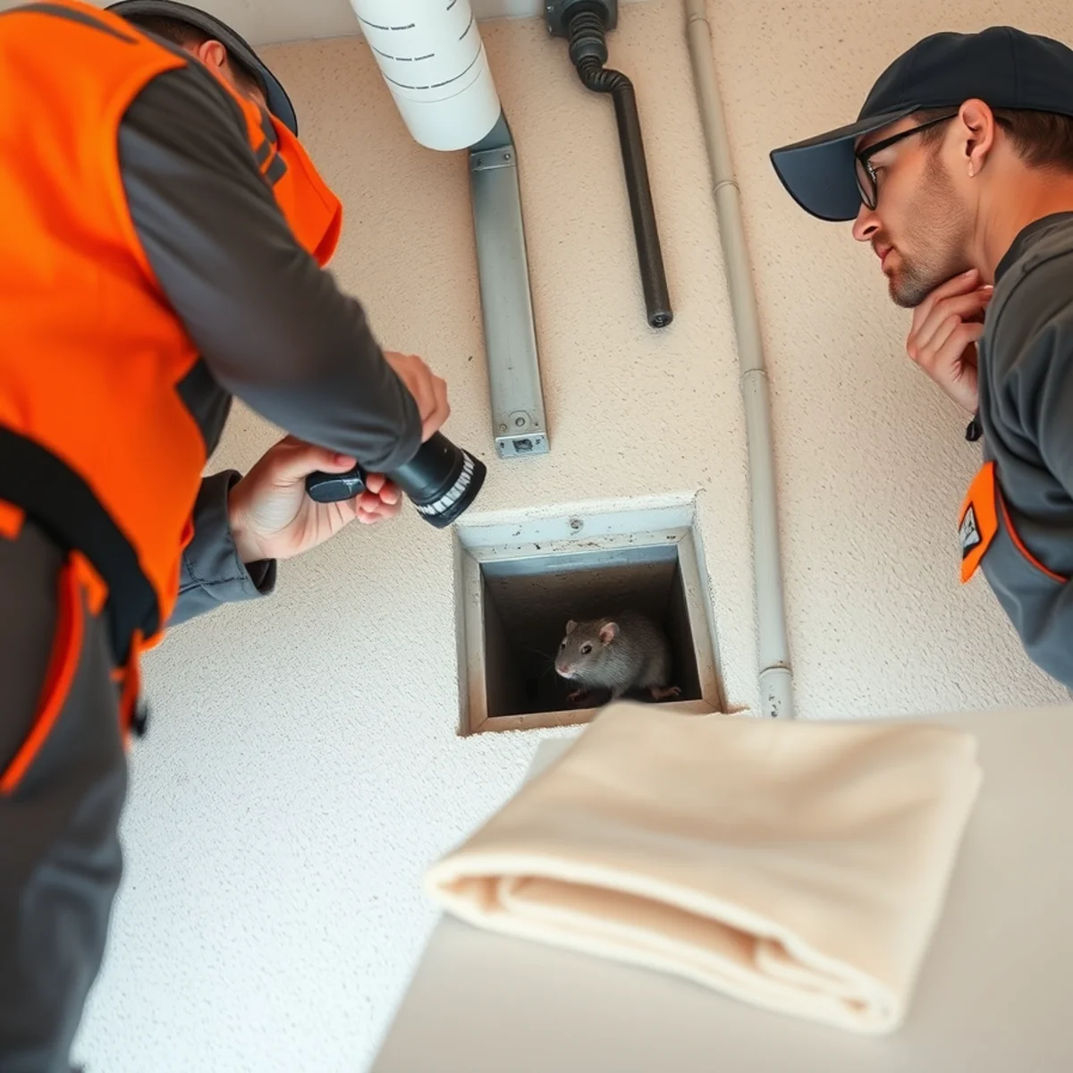 Rodent Removal & Exclusion service in progress at an El Paso, Texas property
