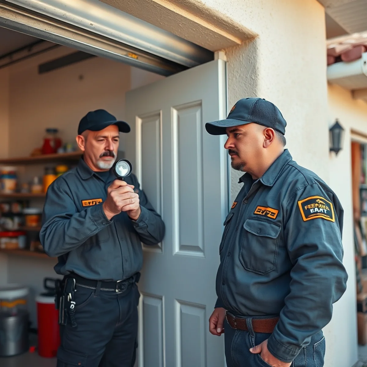 Rodent exclusion inspection around a El Paso garage