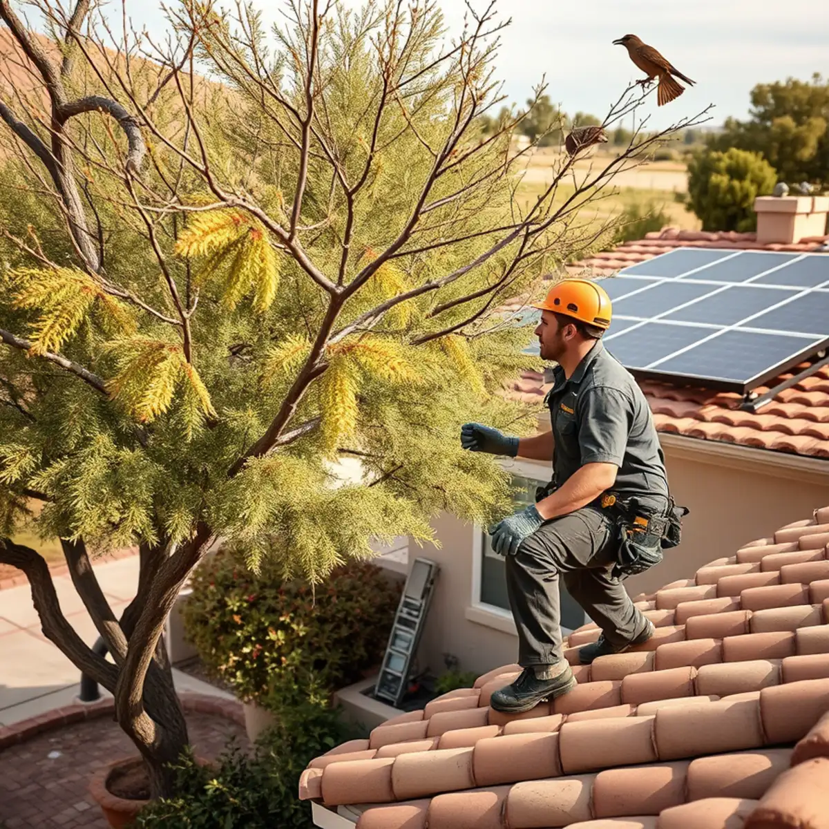Pest control service at an Upper Valley home in Canutillo, Texas