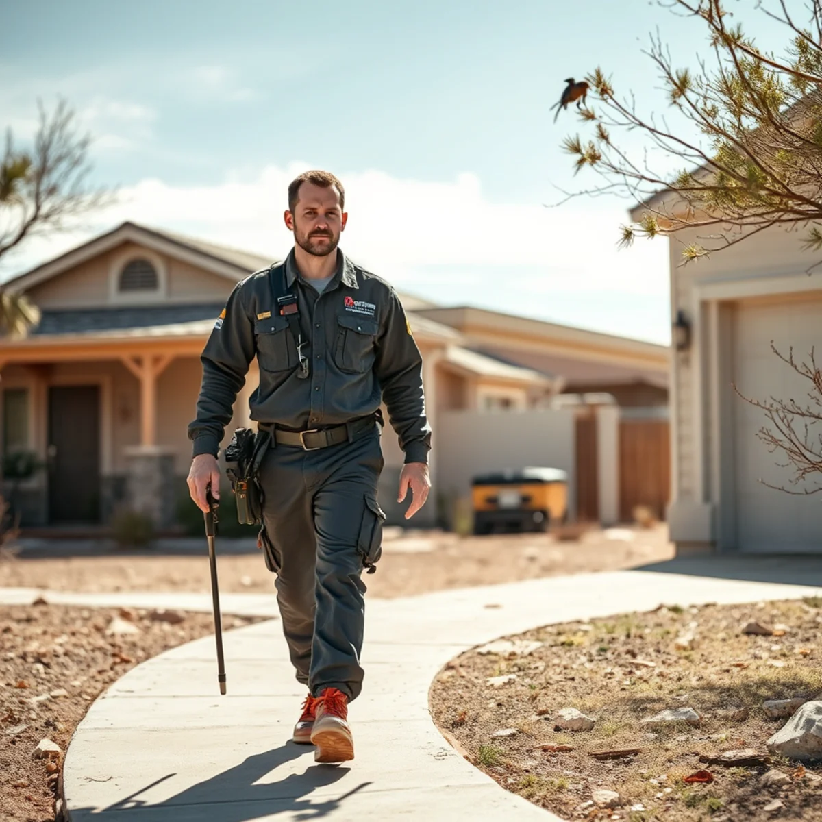 Pest control service at a Clint, Texas property