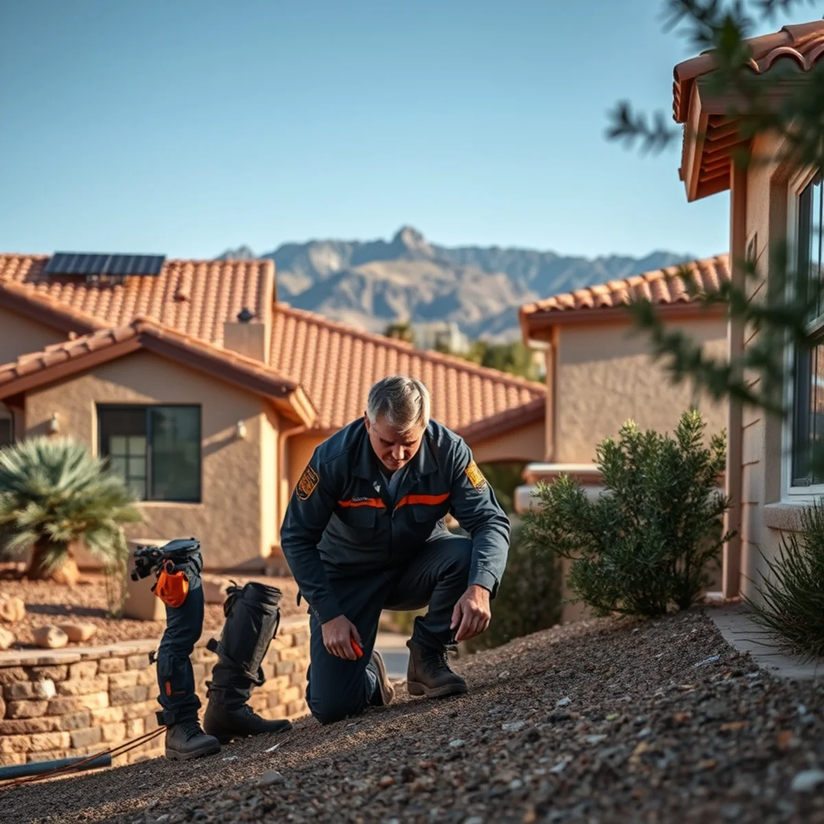 Pest control service at a Coronado home in West El Paso