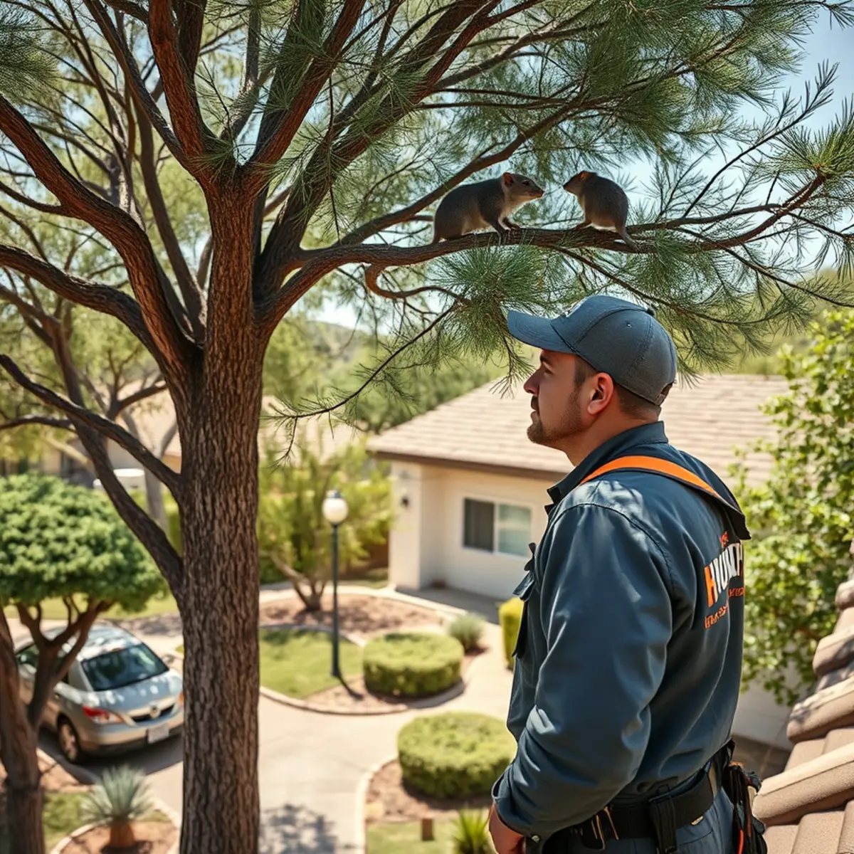 Pest control service at an Upper Valley El Paso property