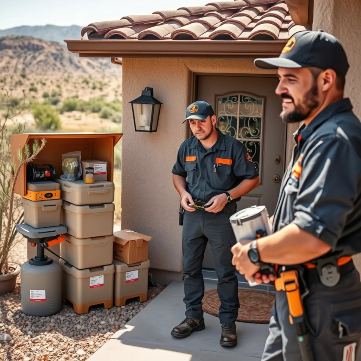 Pest control service at a Westway, Texas home